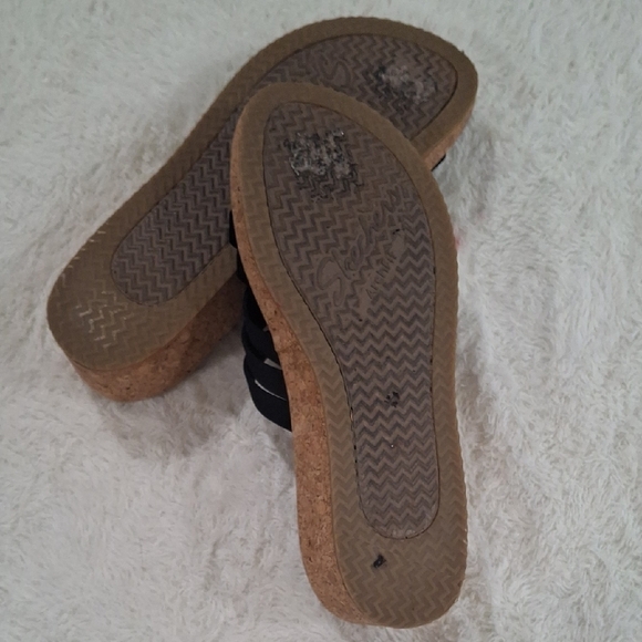Skechers Black and Brown Casual Slide Sandals - Picture 5 of 5